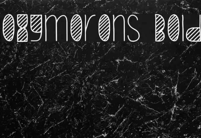 Oxymorons Bold Font examples