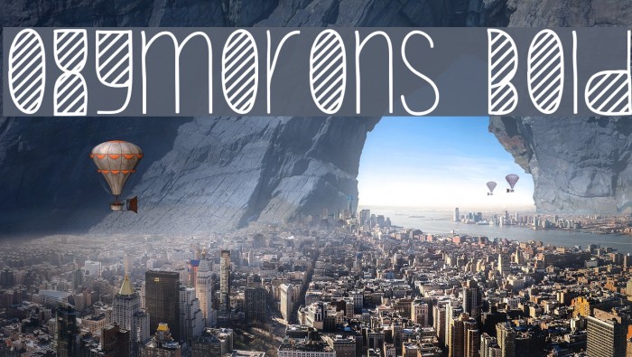 Oxymorons Bold Font examples