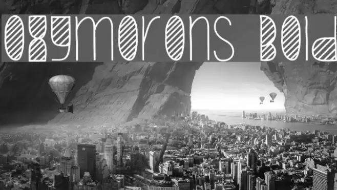 Oxymorons Bold Font examples