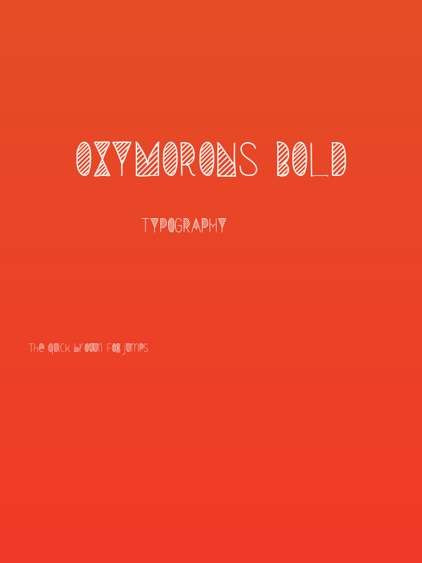 Oxymorons Bold Poster