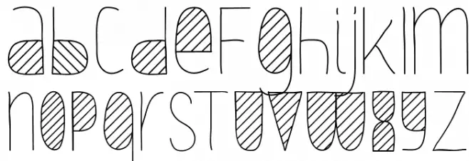 Oxymorons Schriftart Kleinbuchstaben
