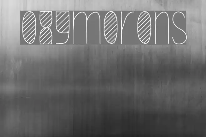 Oxymorons Font examples