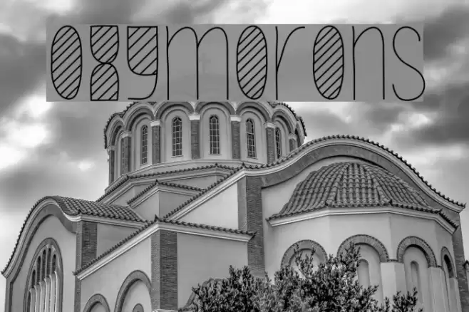 Oxymorons Font examples