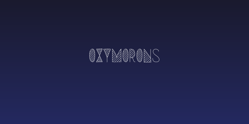 Oxymorons Social Header