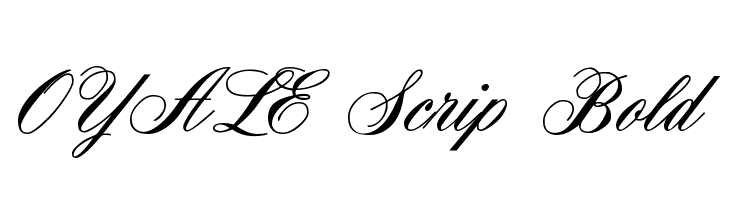 OYALE Scrip Bold Font
