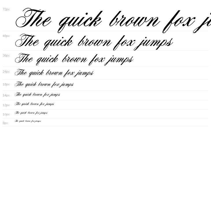 OYALE Scrip Bold Waterfall