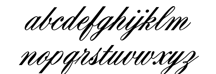 OYALE Scrip Bold Font LOWERCASE