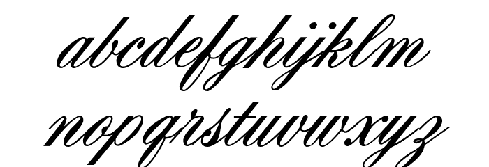 OYALE-ScripBold Font LOWERCASE
