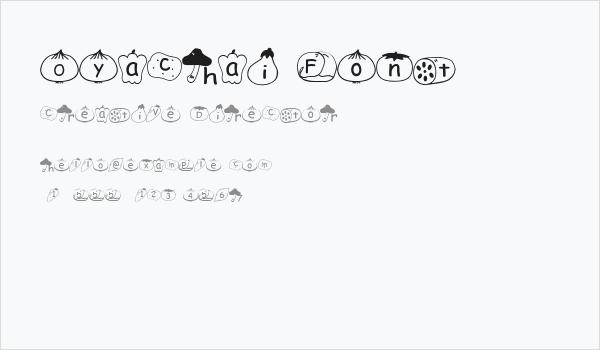 Oyachai Font Business Card