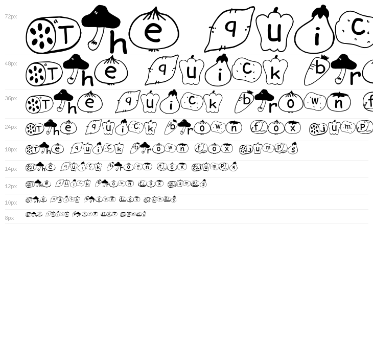 Oyachai Font Waterfall