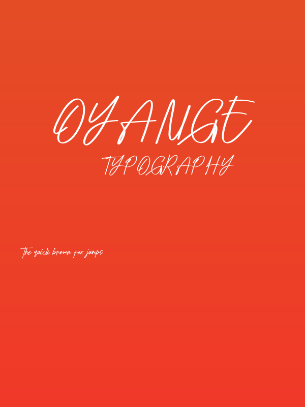 Oyange Poster