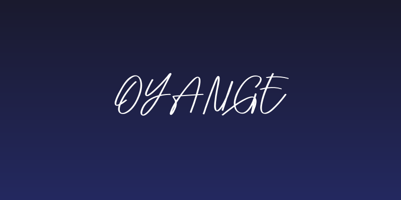 Oyange Social Header