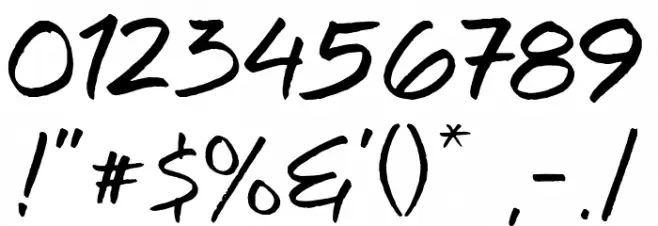 Oyget! Font OTHER CHARS