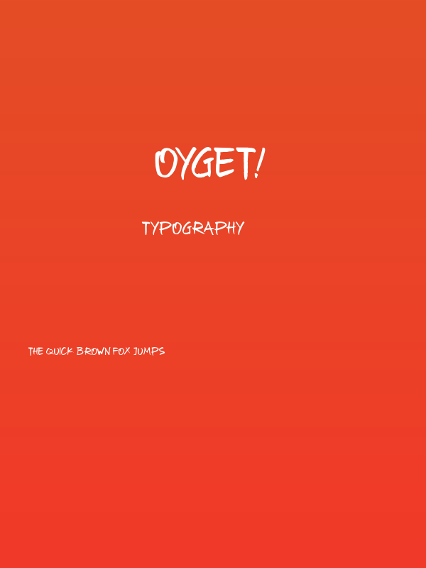 Oyget! Poster