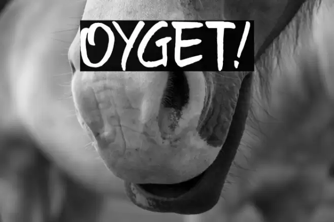 Oyget! Font examples