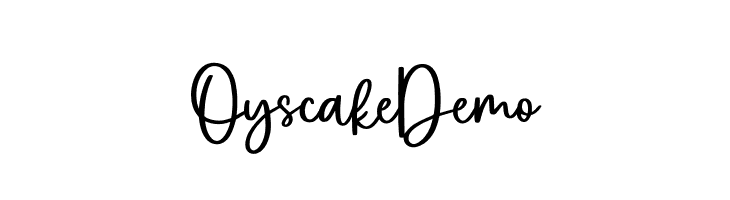 Oyscake Demo  नि: शुल्क फ़ॉन्ट्स डाउनलोड
