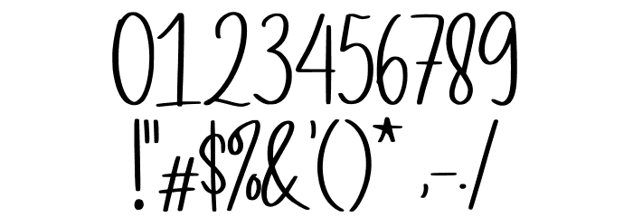 Oyscake Demo Font OTHER CHARS