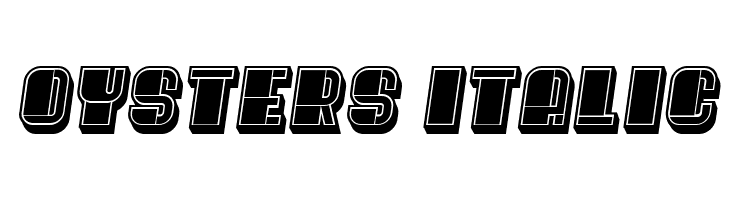 Oysters Italic फ़ॉन्ट