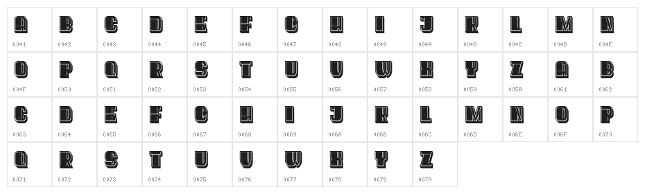Oysters Regular Character Map