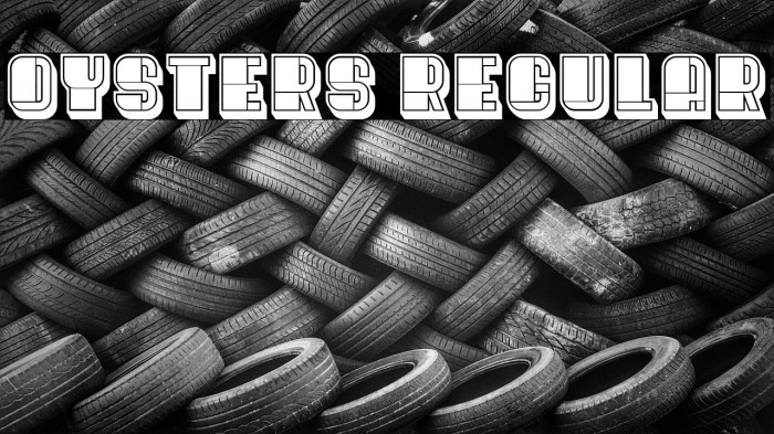 Oysters Regular Font examples