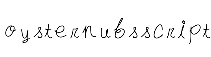 oysternubsscript  Frei Schriftart Herunterladen