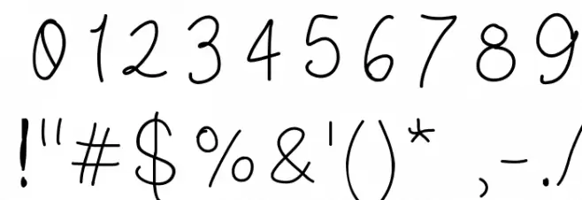 oysternubsscript Font OTHER CHARS