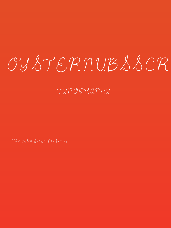 oysternubsscript Poster