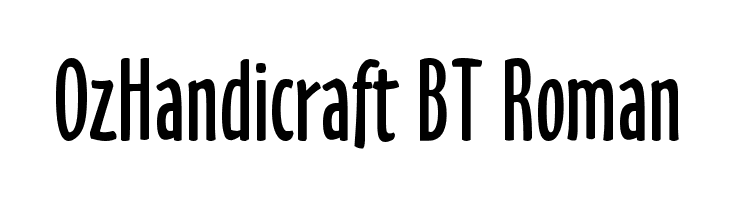 OzHandicraft BT Roman Шрифта