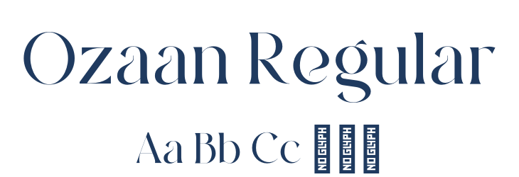 Ozaan Regular Font Preview