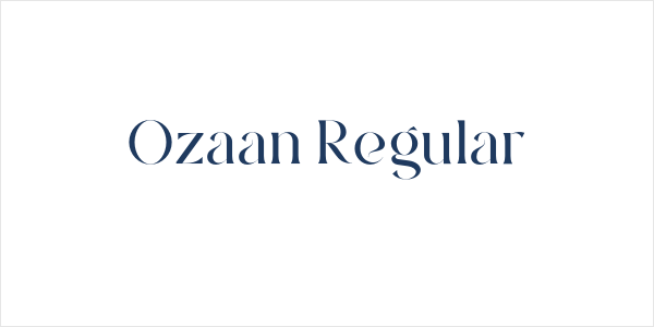 Ozaan Regular Logo