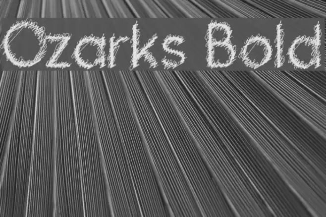 Ozarks Bold Font examples