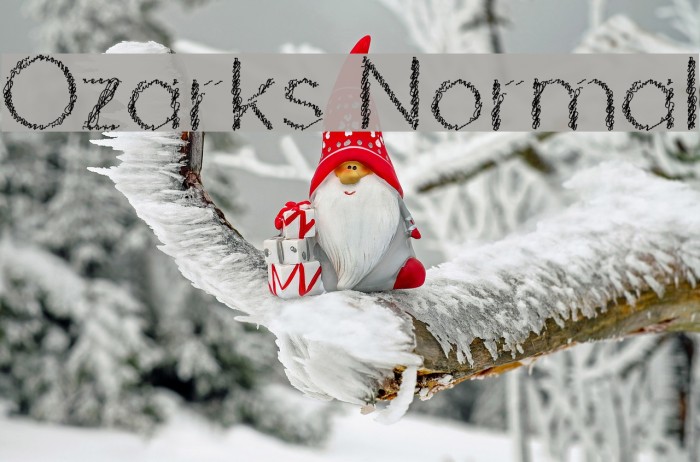 Ozarks Normal Font examples