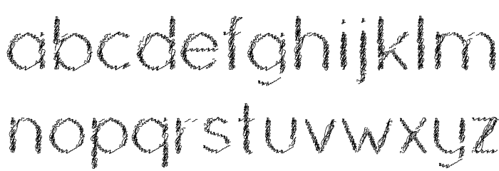 Ozarks Normal Font LOWERCASE