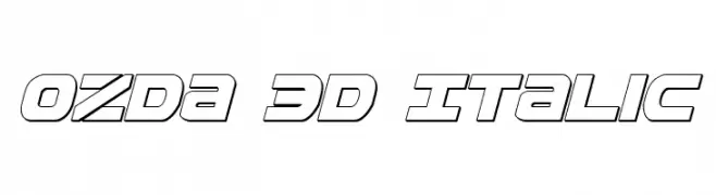 Ozda 3D Italic 