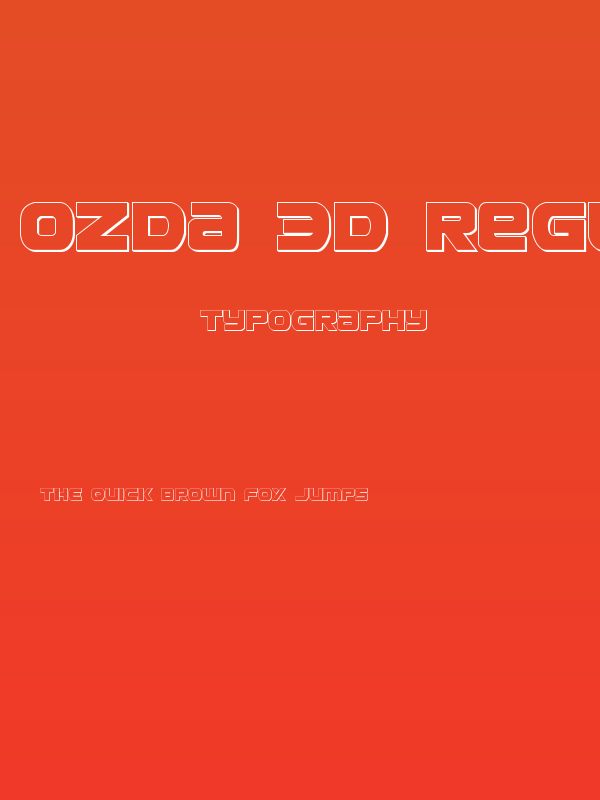 Ozda 3D Regular Poster