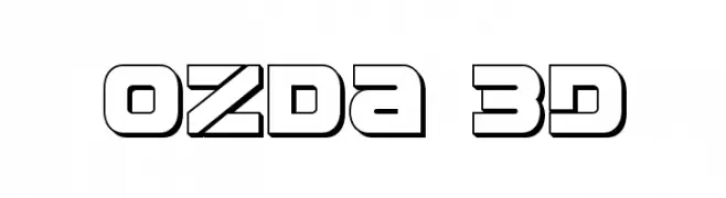 Ozda 3D  Скачать бесплатные шрифты
