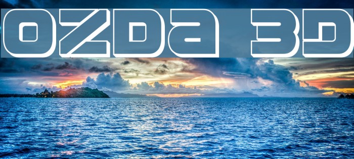 Ozda 3D Font examples