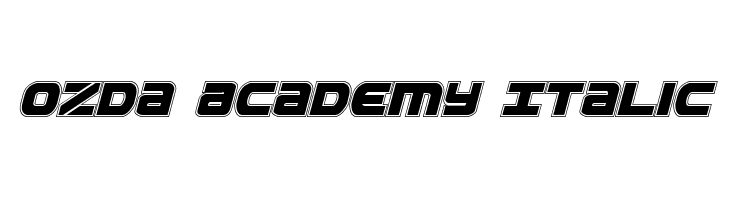 Ozda Academy Italic  नि: शुल्क फ़ॉन्ट्स डाउनलोड