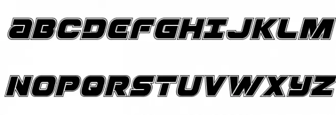 Ozda Academy Italic Schriftart Groß