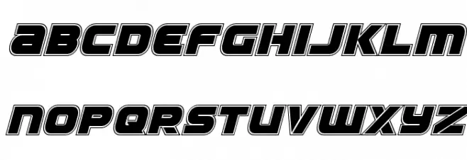 Ozda Academy Italic 字体 小写