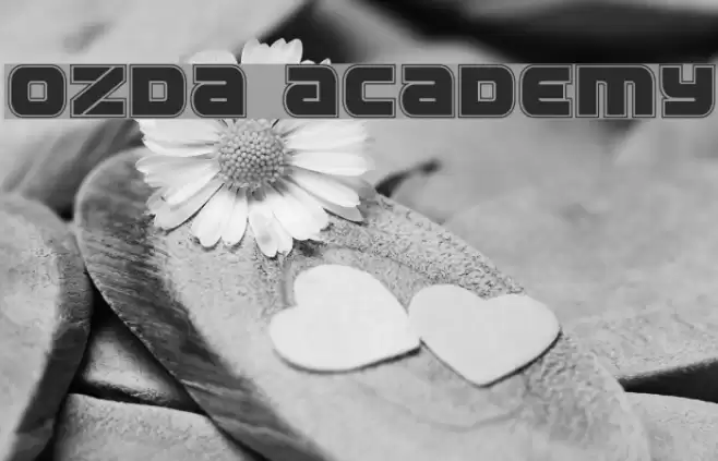 Ozda Academy Font examples