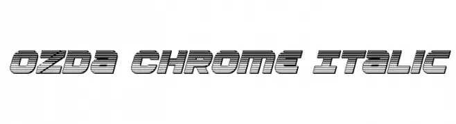 Ozda Chrome Italic  Descarca Fonturi Gratis