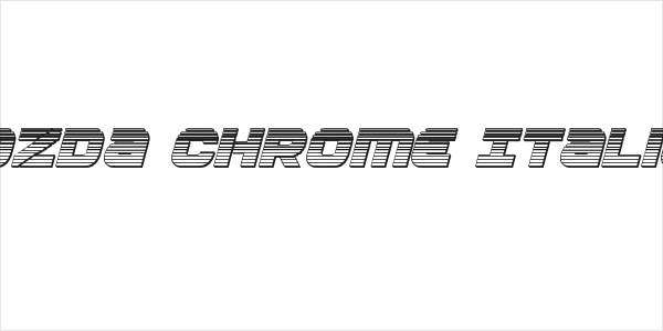 Ozda Chrome Italic Logo