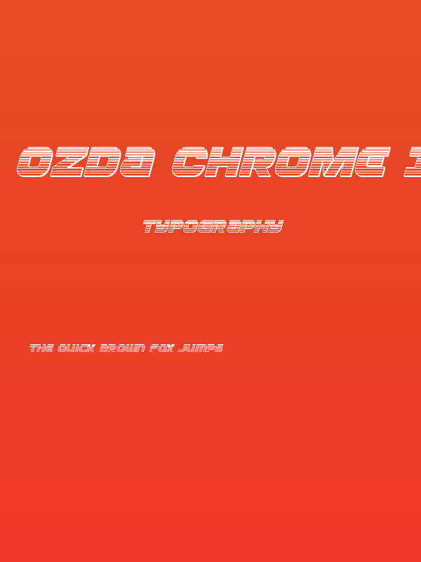 Ozda Chrome Italic Poster