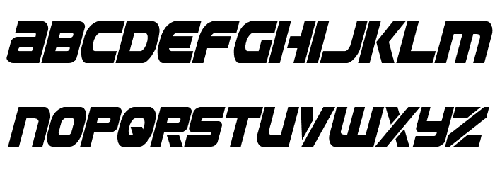 Ozda Condensed Italic Font LOWERCASE