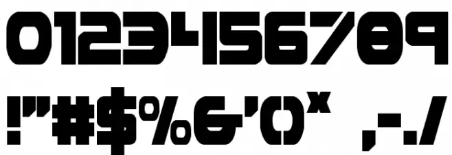 Ozda Condensed Font OTHER CHARS