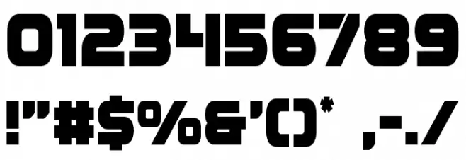 Ozda Condensed Font OTHER CHARS