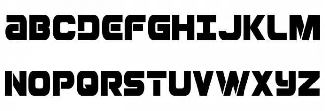 Ozda Condensed Schriftart Groß