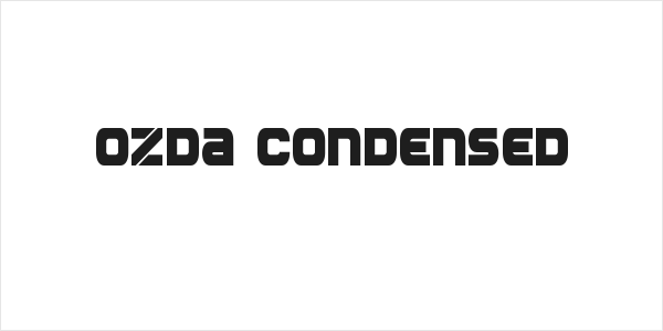 Ozda Condensed Logo