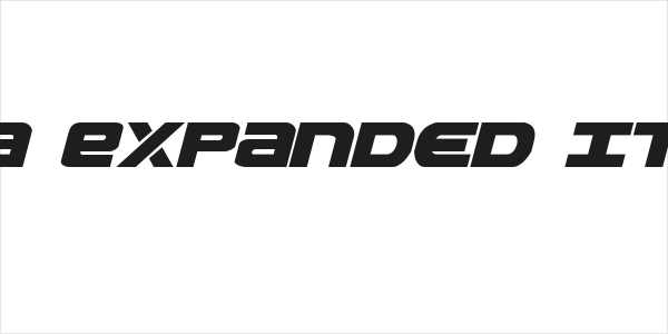 Ozda Expanded Italic Logo